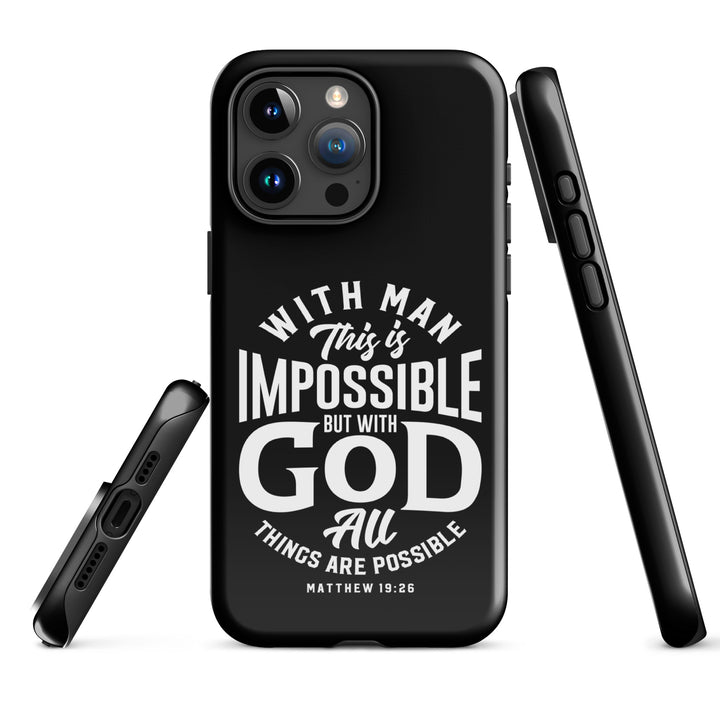 Christian Phone Case All Things Possible Black for iPhone® iPhone® Phone Cases   