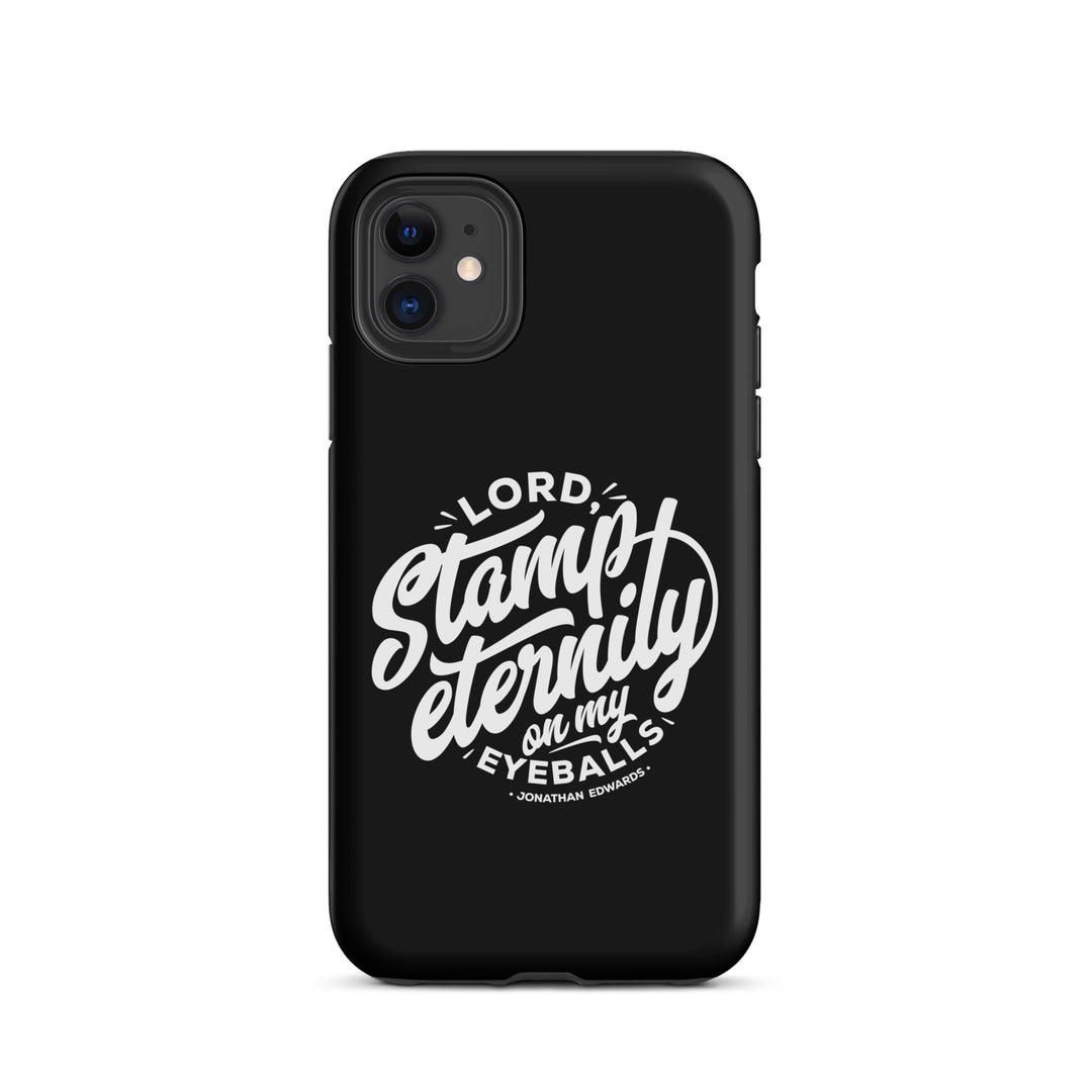 Christian Phone Case Jonathan Edwards Stamp Eternity Black for iPhone® iPhone® Phone Cases Matte iPhone 11
