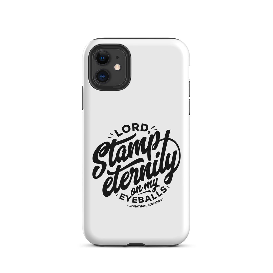 Christian Phone Case Jonathan Edwards Stamp Eternity White for iPhone® iPhone® Phone Cases Matte iPhone 11