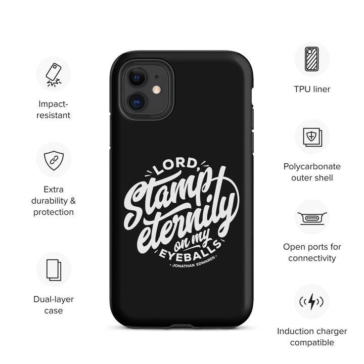 Christian Phone Case Stamp Eternity Black for iPhone® iPhone® Phone Cases   