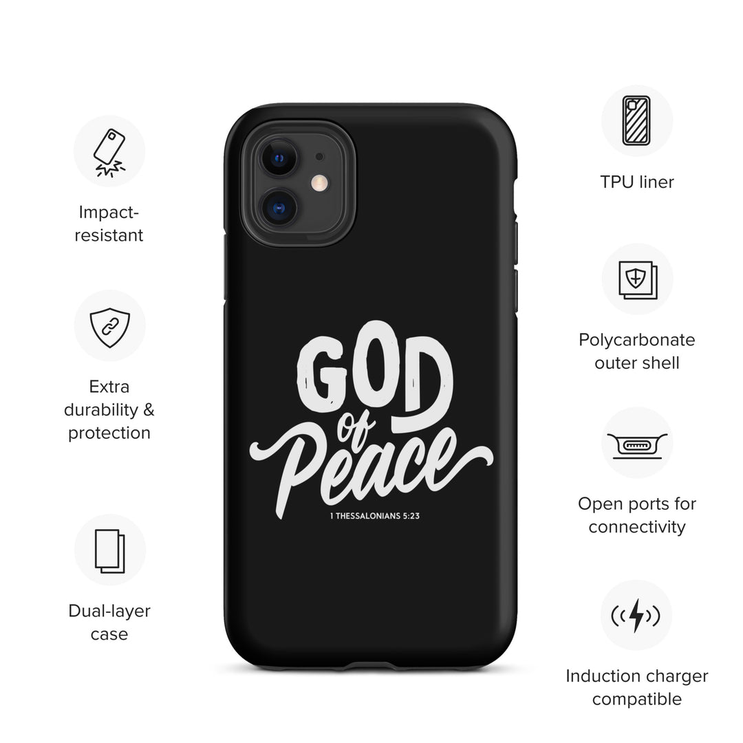 Christian Phone Case God of Peace Black for iPhone® iPhone® Phone Cases   