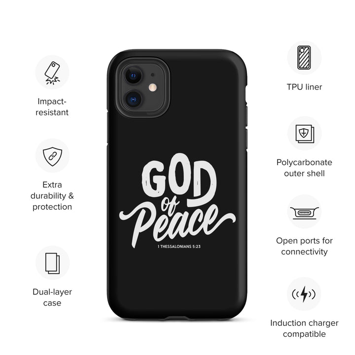 Christian Phone Case God of Peace Black for iPhone® iPhone® Phone Cases   