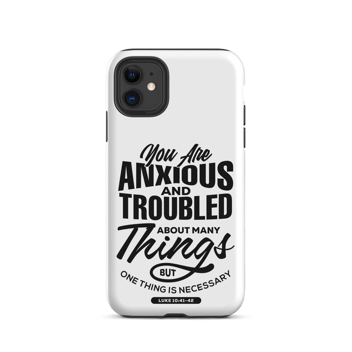 Christian Phone Case Anxious And Troubled White for iPhone® iPhone® Phone Cases Matte iPhone 11 
