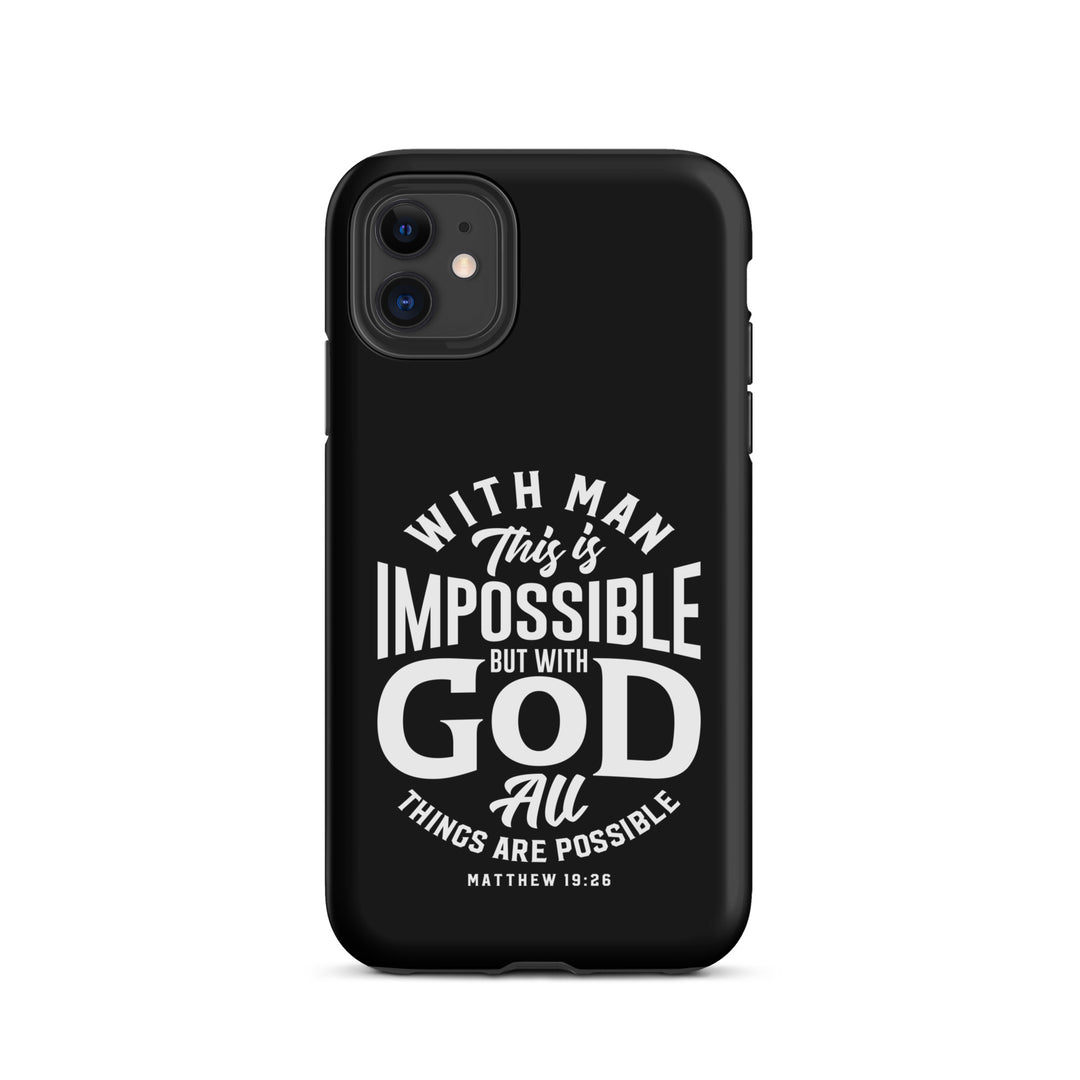 Christian Phone Case All Things Possible Black for iPhone® iPhone® Phone Cases Matte iPhone 11 