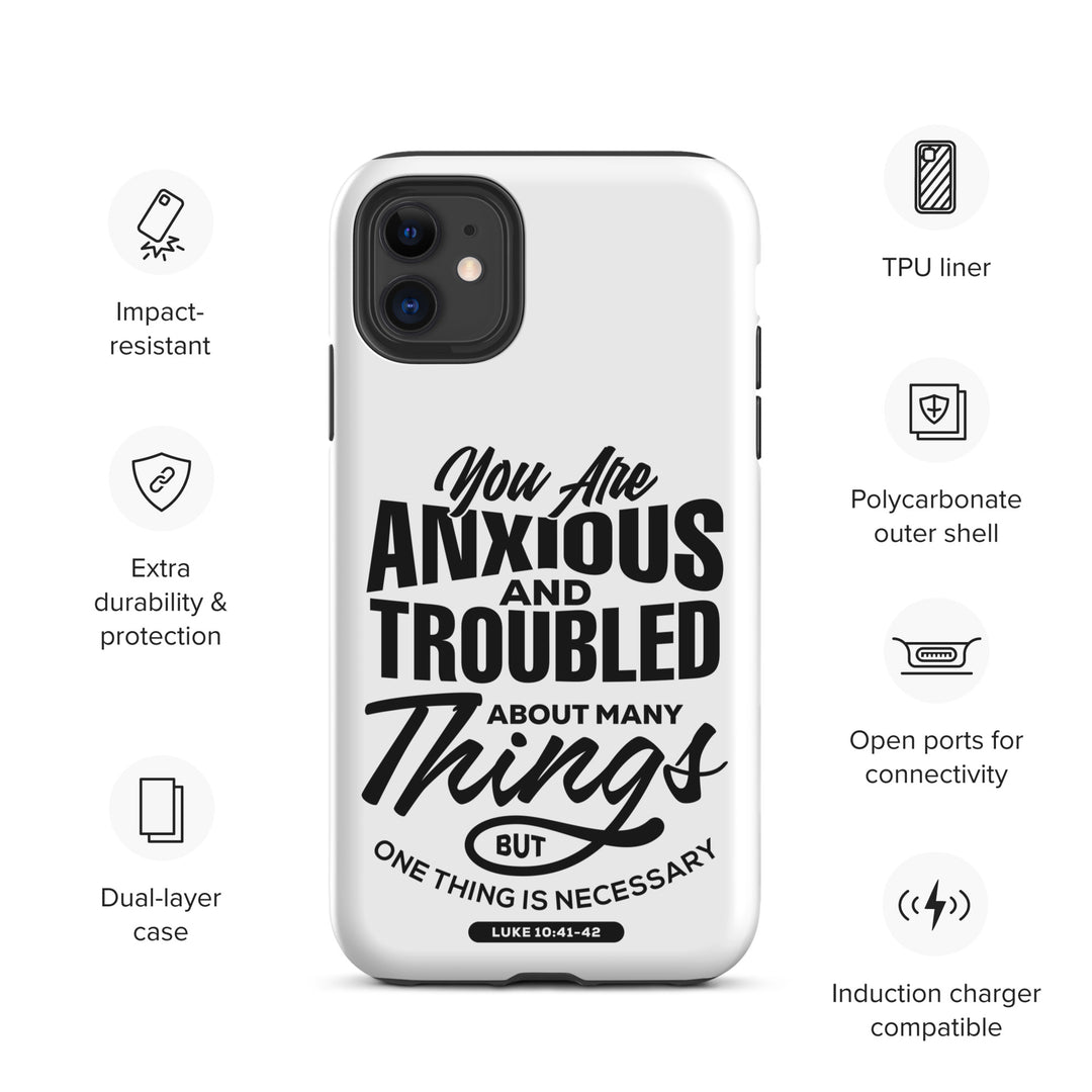 Christian Phone Case Anxious And Troubled White for iPhone® iPhone® Phone Cases   