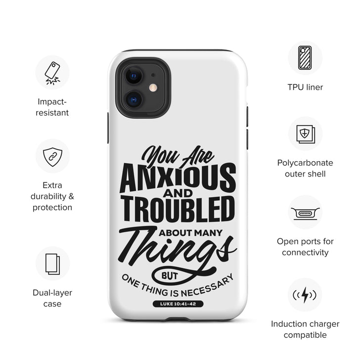 Christian Phone Case Anxious And Troubled White for iPhone® iPhone® Phone Cases   