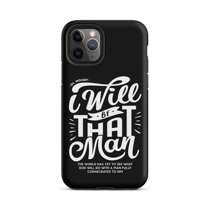 Christian Phone Case D.L. Moody's I Will Be That Man Black for iPhone® iPhone® Phone Cases Matte iPhone 11 Pro