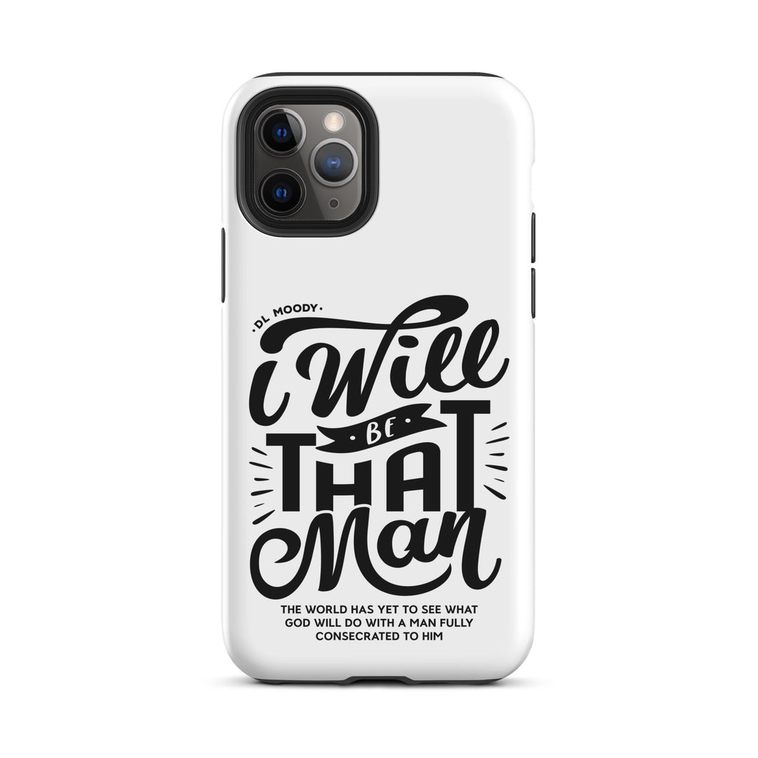 Christian Phone Case D.L. Moody's I Will Be That Man White for iPhone® iPhone® Phone Cases Matte iPhone 11 Pro