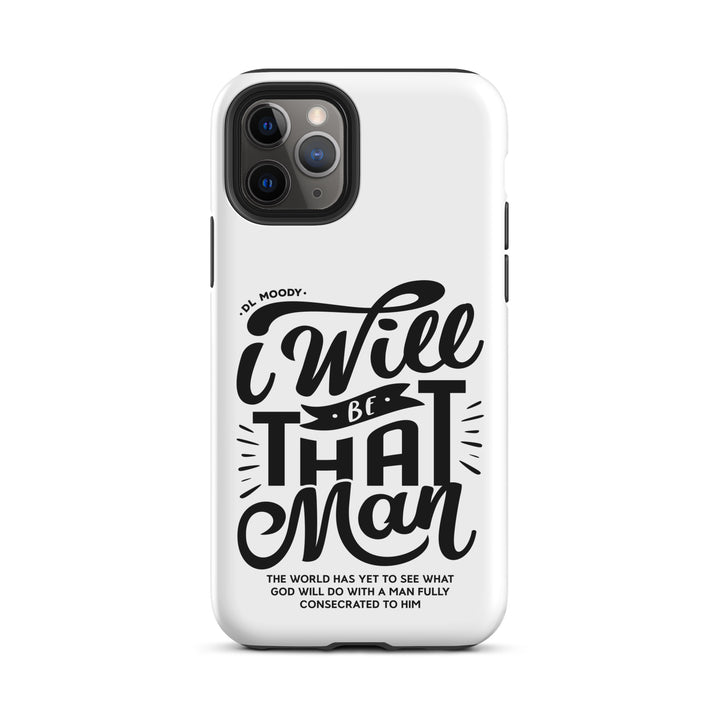 Christian Phone Case D.L. Moody's I Will Be That Man White for iPhone® iPhone® Phone Cases Matte iPhone 11 Pro