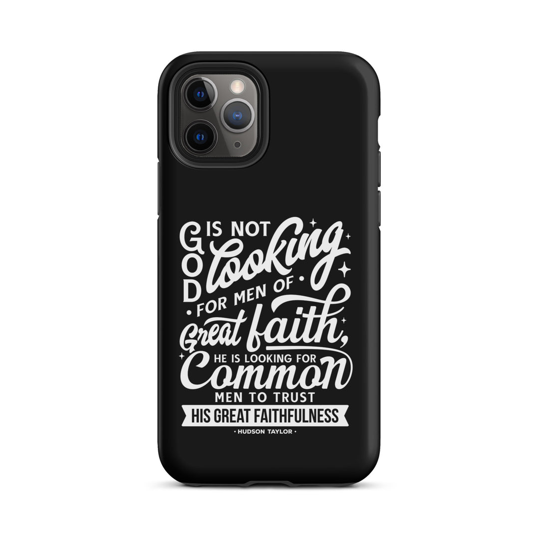 Christian Phone Case Hudson Taylor Common Men Black for iPhone® iPhone® Phone Cases Matte iPhone 11 Pro