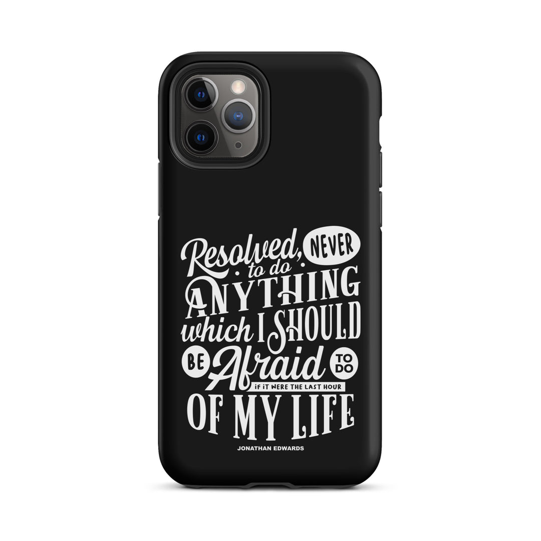 Christian Phone Case Jonathan Edwards Last Hour Black for iPhone® iPhone® Phone Cases Matte iPhone 11 Pro