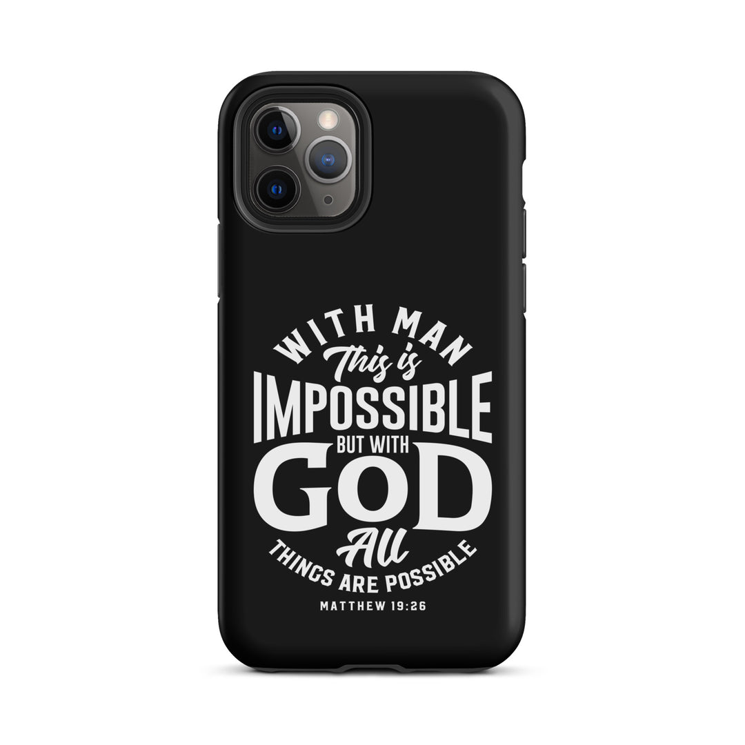 Christian Phone Case All Things Possible Black for iPhone® iPhone® Phone Cases Matte iPhone 11 Pro 