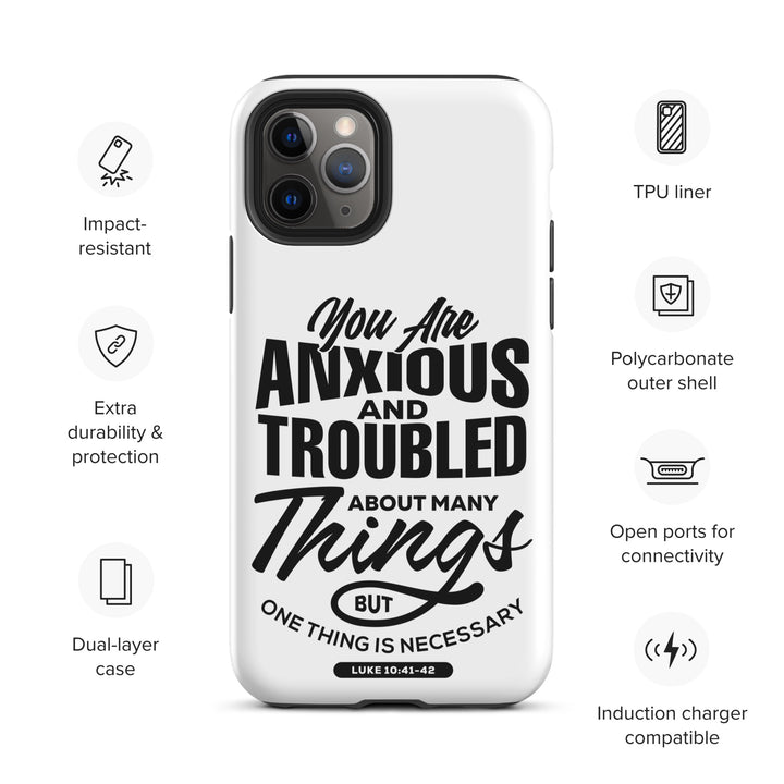 Christian Phone Case Anxious And Troubled White for iPhone® iPhone® Phone Cases   