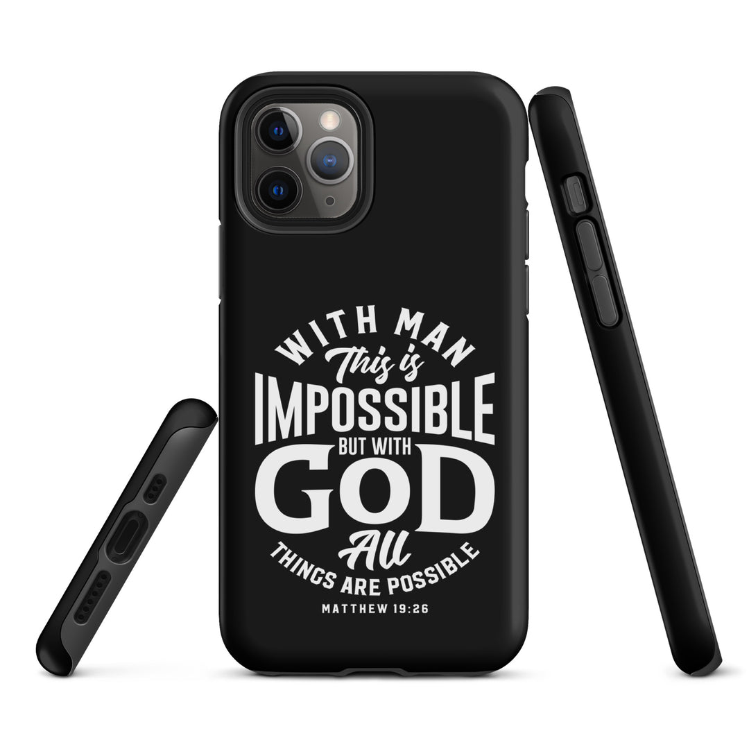 Christian Phone Case All Things Possible Black for iPhone® iPhone® Phone Cases   
