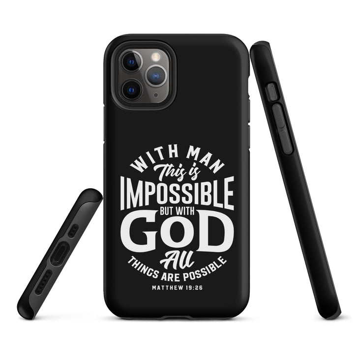 Christian Phone Case All Things Possible Black for iPhone® iPhone® Phone Cases   