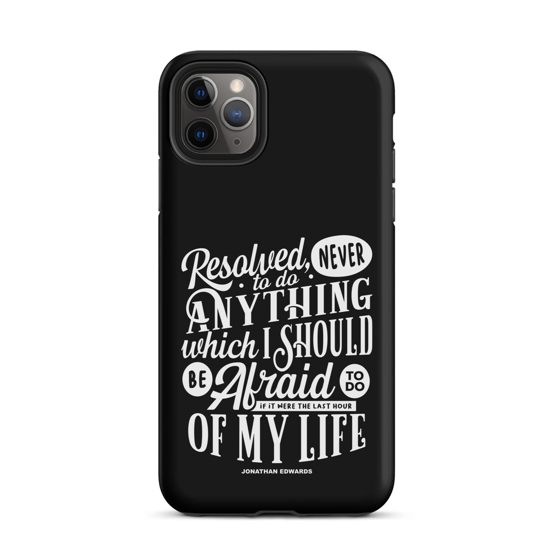 Christian Phone Case Jonathan Edwards Last Hour Black for iPhone® iPhone® Phone Cases Matte iPhone 11 Pro Max
