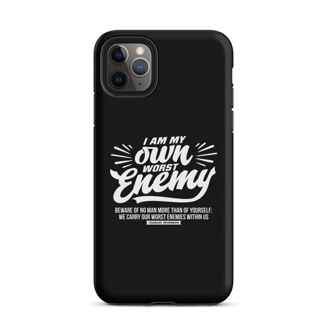 Christian Phone Case Charles Spurgeon's Worst Enemy Black for iPhone® iPhone® Phone Cases Matte iPhone 11 Pro Max