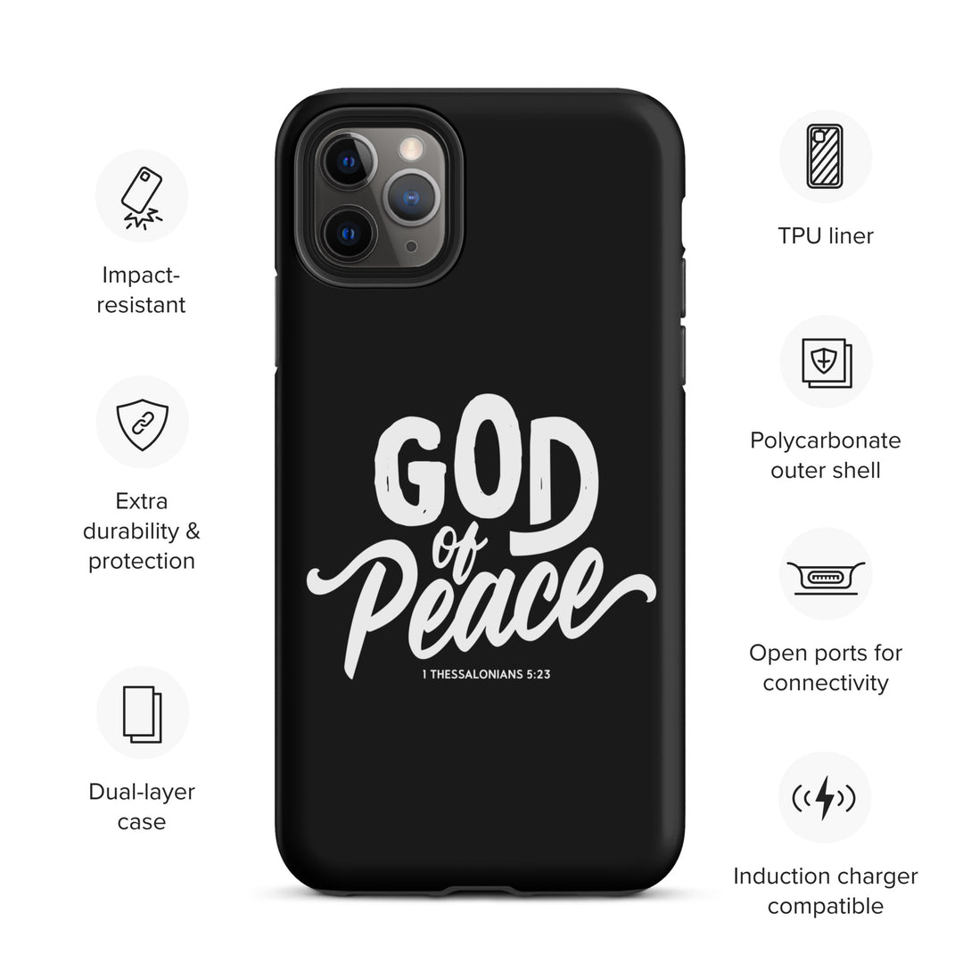 Christian Phone Case God of Peace Black for iPhone® iPhone® Phone Cases   