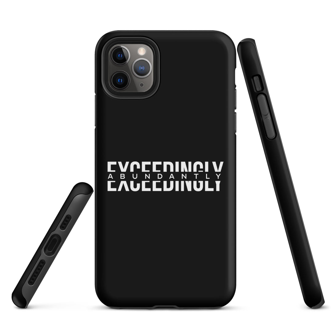 Christian Phone Case Exceedingly Abundantly Black for iPhone® iPhone® Phone Cases   