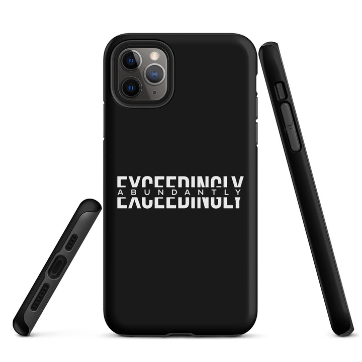 Christian Phone Case Exceedingly Abundantly Black for iPhone® iPhone® Phone Cases   