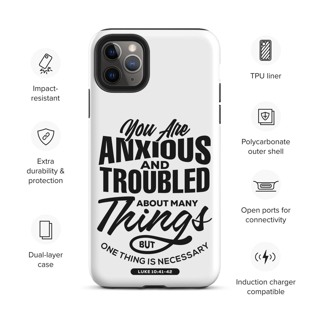 Christian Phone Case Anxious And Troubled White for iPhone® iPhone® Phone Cases   