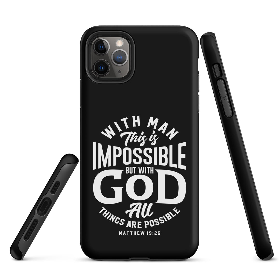 Christian Phone Case All Things Possible Black for iPhone® iPhone® Phone Cases   
