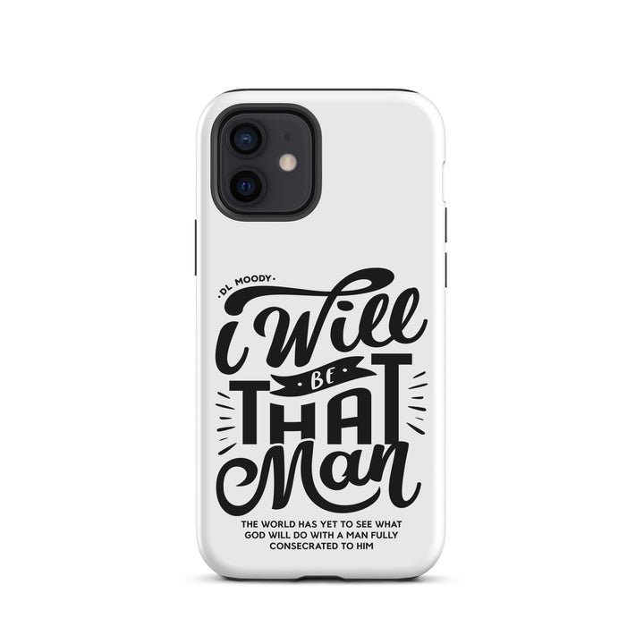 Christian Phone Case D.L. Moody's I Will Be That Man White for iPhone® iPhone® Phone Cases Matte iPhone 12