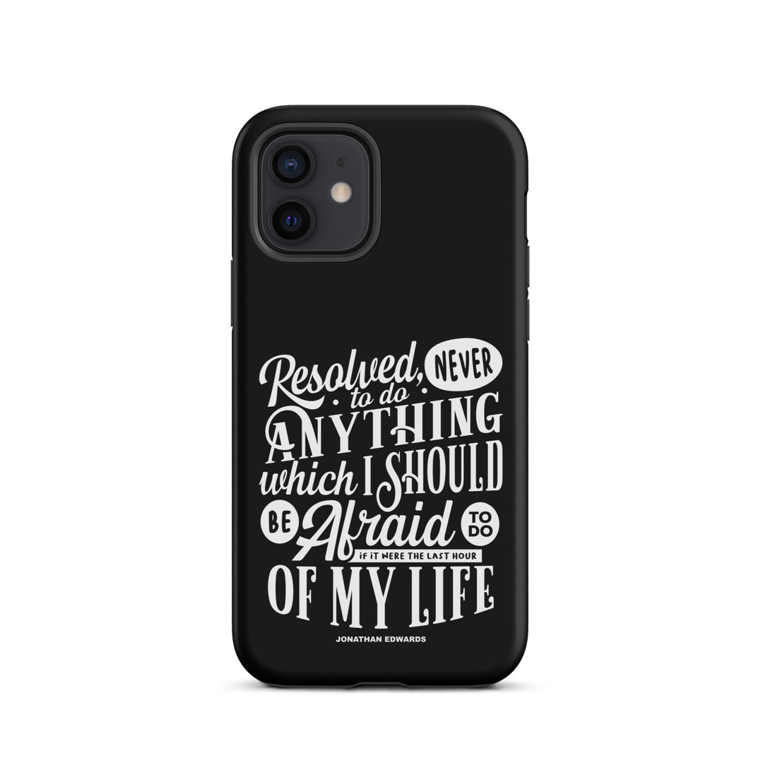 Christian Phone Case Jonathan Edwards Last Hour Black for iPhone® iPhone® Phone Cases Matte iPhone 12