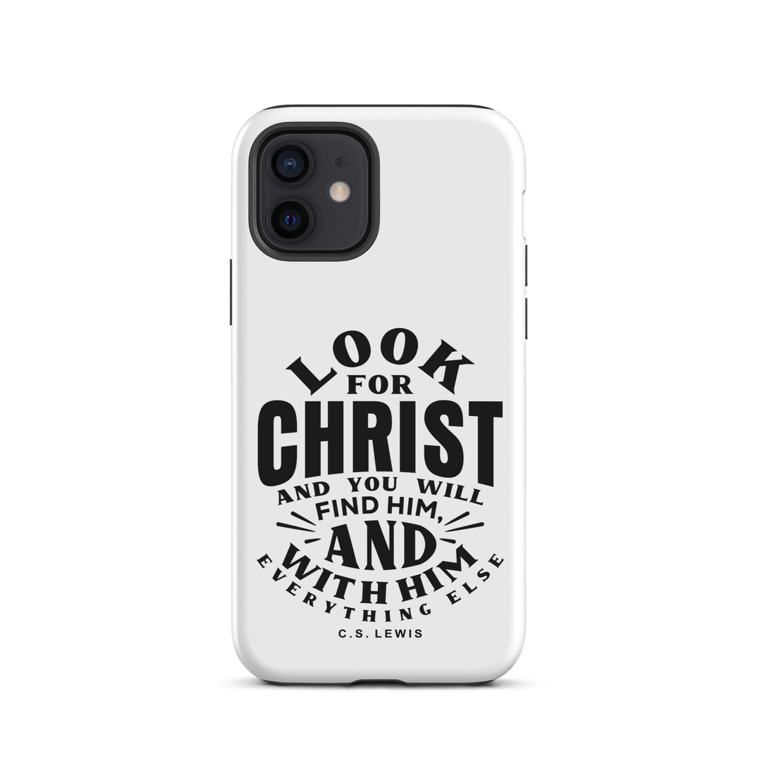 Christian Phone C.S. Lewis Case Look For Christ White for iPhone® iPhone® Phone Cases Matte iPhone 12