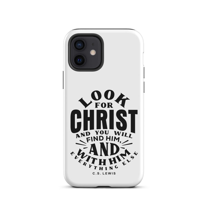 Christian Phone C.S. Lewis Case Look For Christ White for iPhone® iPhone® Phone Cases Matte iPhone 12