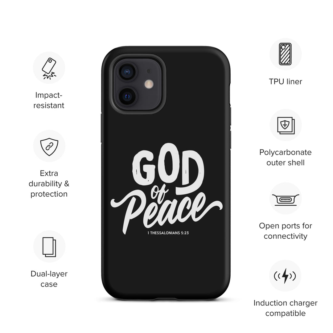 Christian Phone Case God of Peace Black for iPhone® iPhone® Phone Cases   