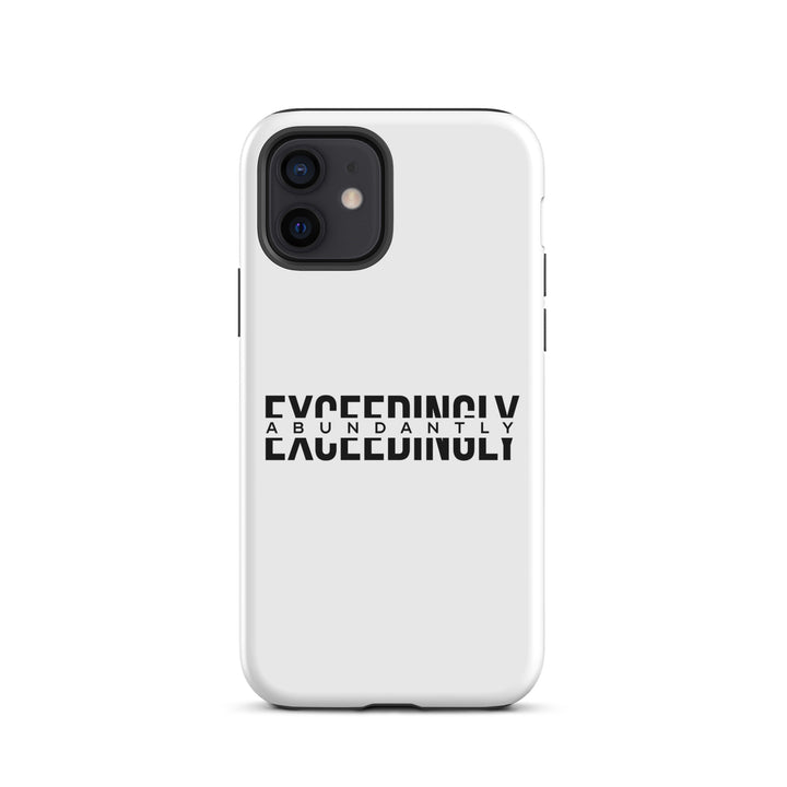 Christian Phone Case Exceedingly Abundantly White for iPhone® iPhone® Phone Cases Matte iPhone 12 