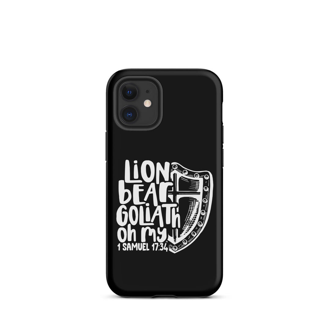 Christian Phone Case Lion Bear Goliath Oh My for iPhone® iPhone® Phone Cases Matte iPhone 12 mini 