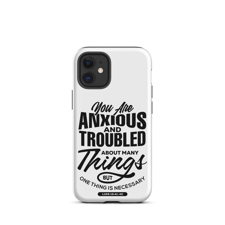 Christian Phone Case Anxious And Troubled White for iPhone® iPhone® Phone Cases Matte iPhone 12 mini 