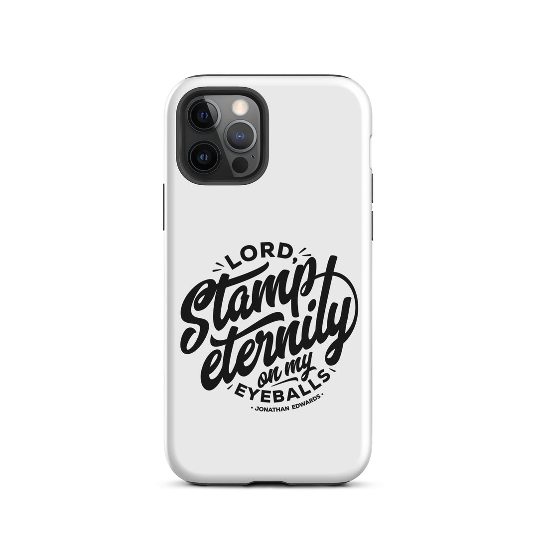 Christian Phone Case Jonathan Edwards Stamp Eternity White for iPhone® iPhone® Phone Cases Matte iPhone 12 Pro
