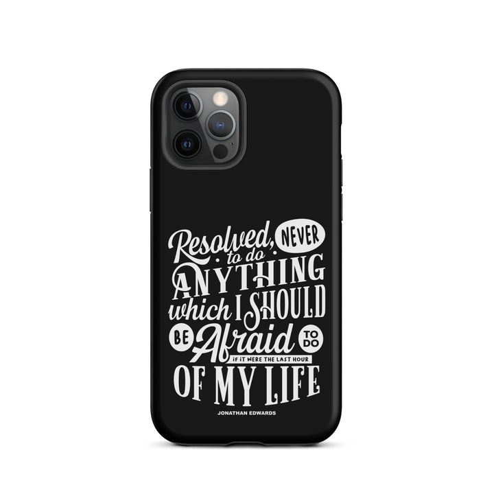 Christian Phone Case Jonathan Edwards Last Hour Black for iPhone® iPhone® Phone Cases Matte iPhone 12 Pro
