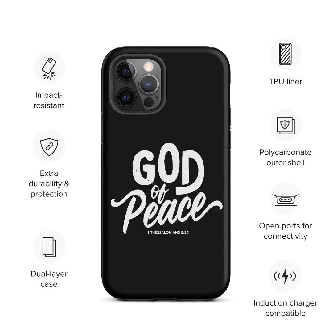 Christian Phone Case God of Peace Black for iPhone® iPhone® Phone Cases   