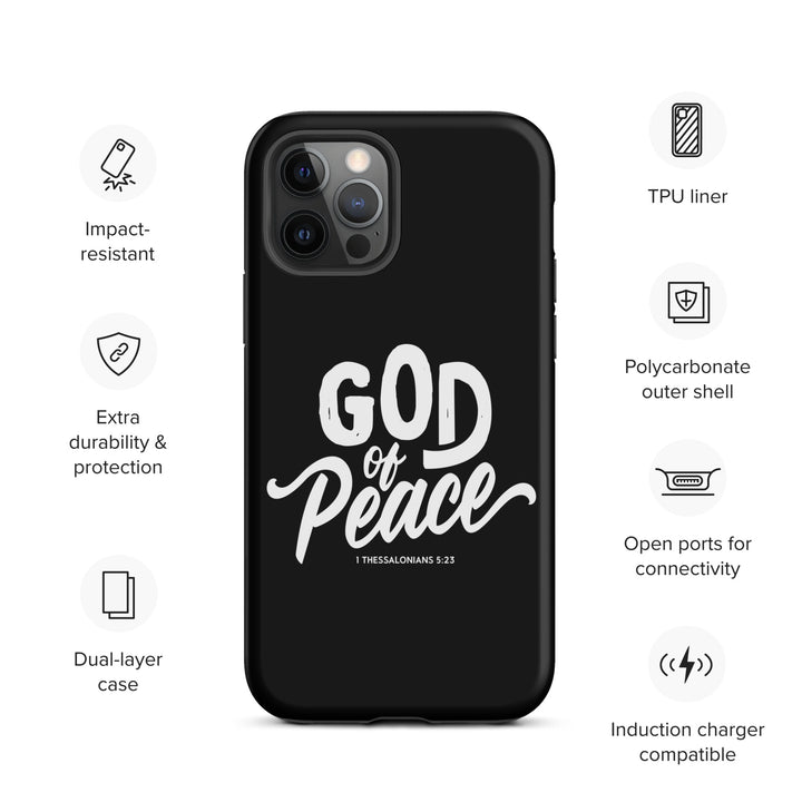 Christian Phone Case God of Peace Black for iPhone® iPhone® Phone Cases   