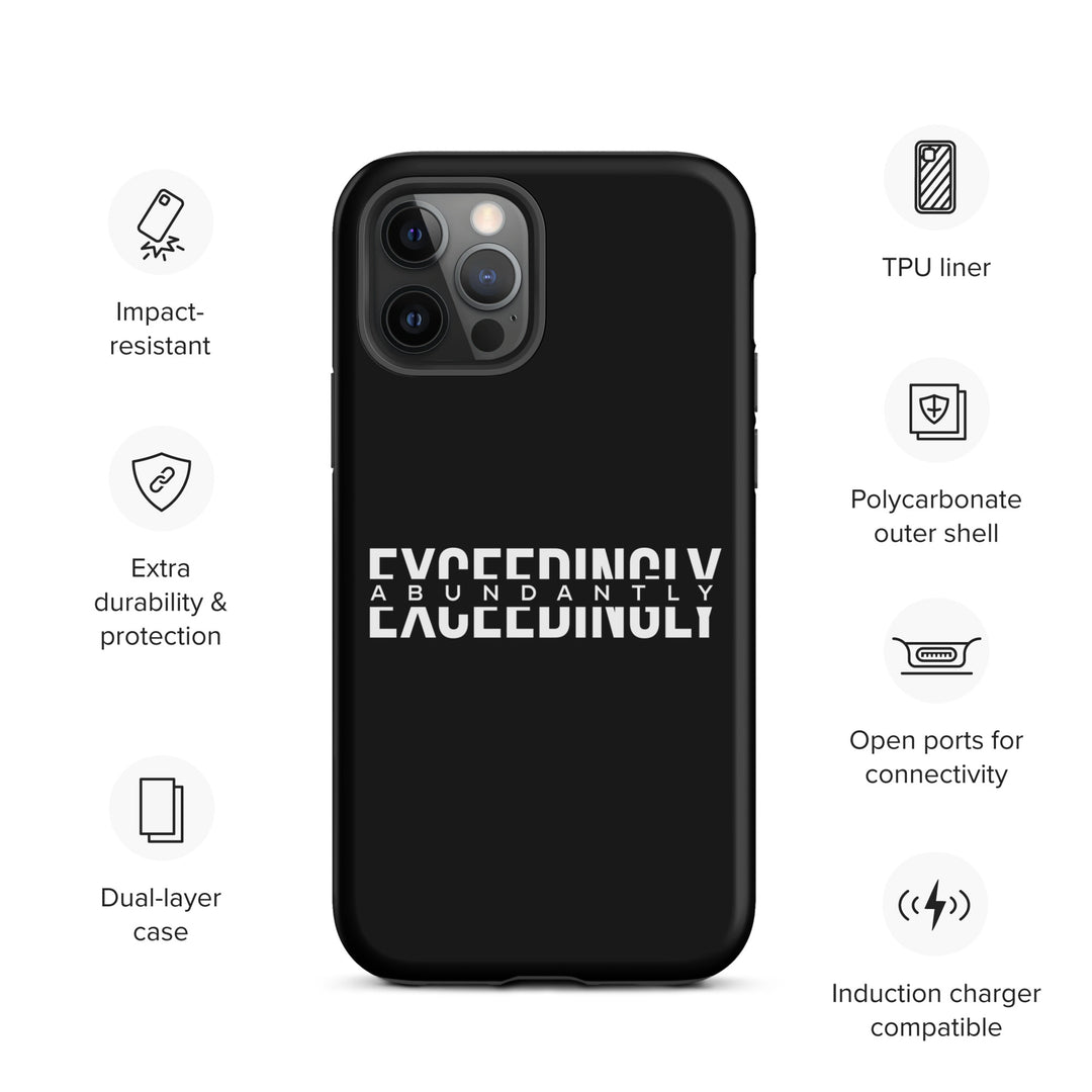 Christian Phone Case Exceedingly Abundantly Black for iPhone® iPhone® Phone Cases   