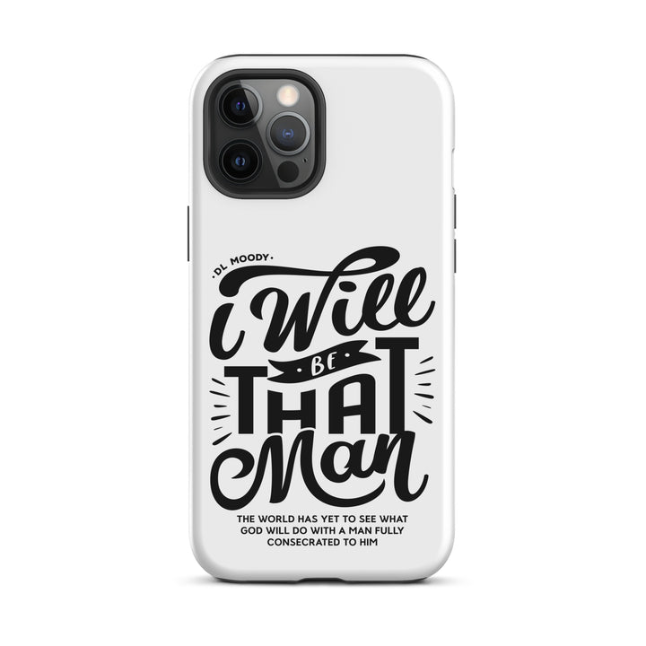 Christian Phone Case D.L. Moody's I Will Be That Man White for iPhone® iPhone® Phone Cases Matte iPhone 12 Pro Max