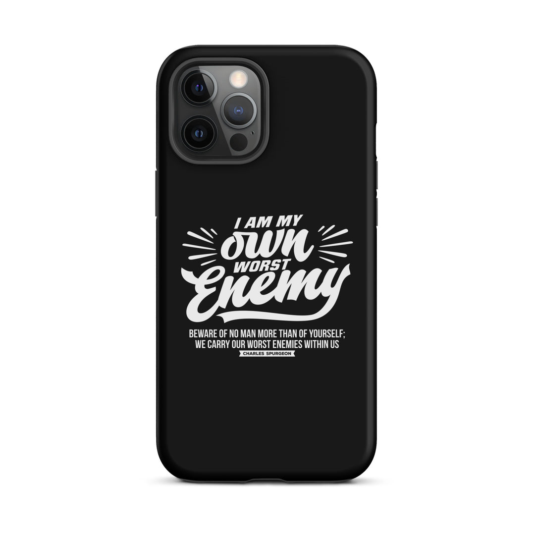 Christian Phone Case Charles Spurgeon's Worst Enemy Black for iPhone® iPhone® Phone Cases Matte iPhone 12 Pro Max