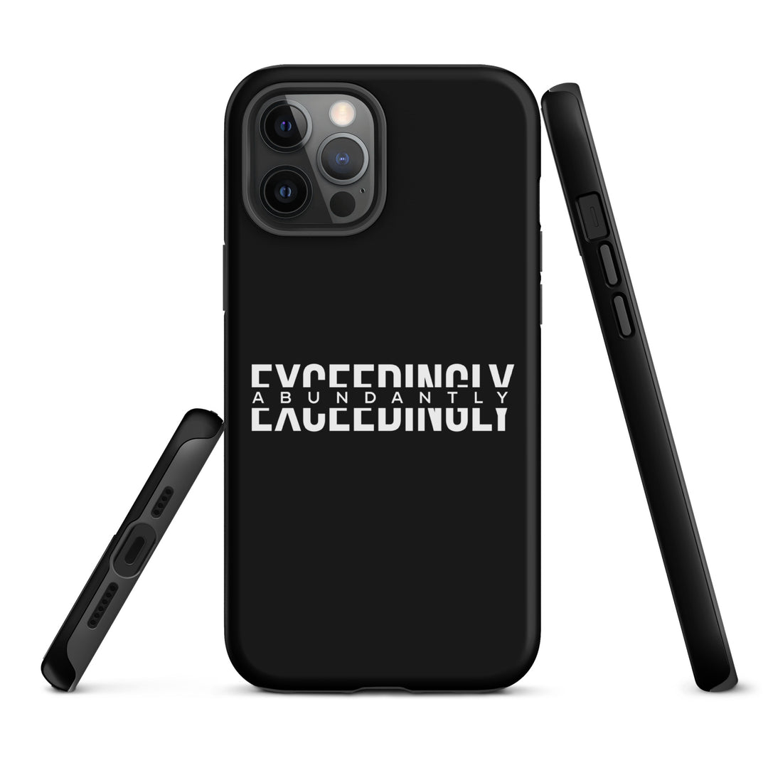 Christian Phone Case Exceedingly Abundantly Black for iPhone® iPhone® Phone Cases   