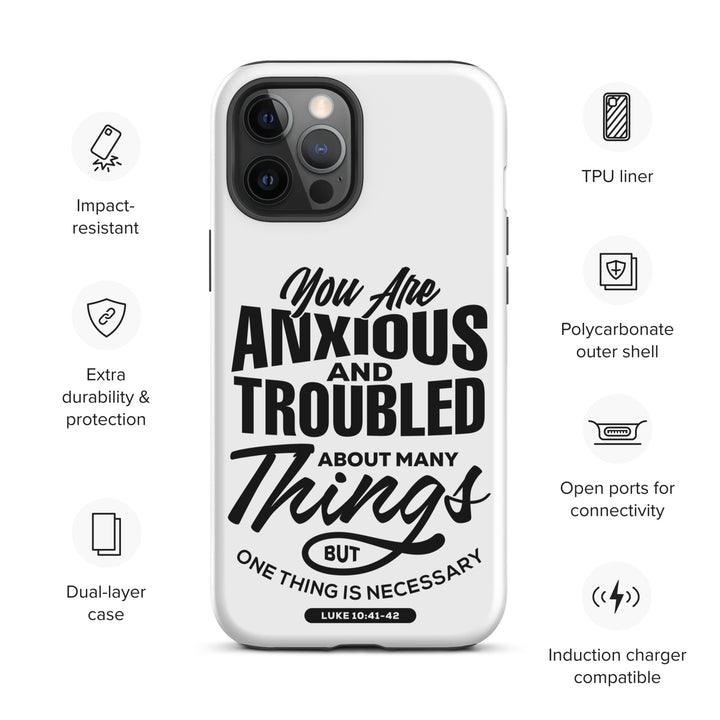 Christian Phone Case Anxious And Troubled White for iPhone® iPhone® Phone Cases   