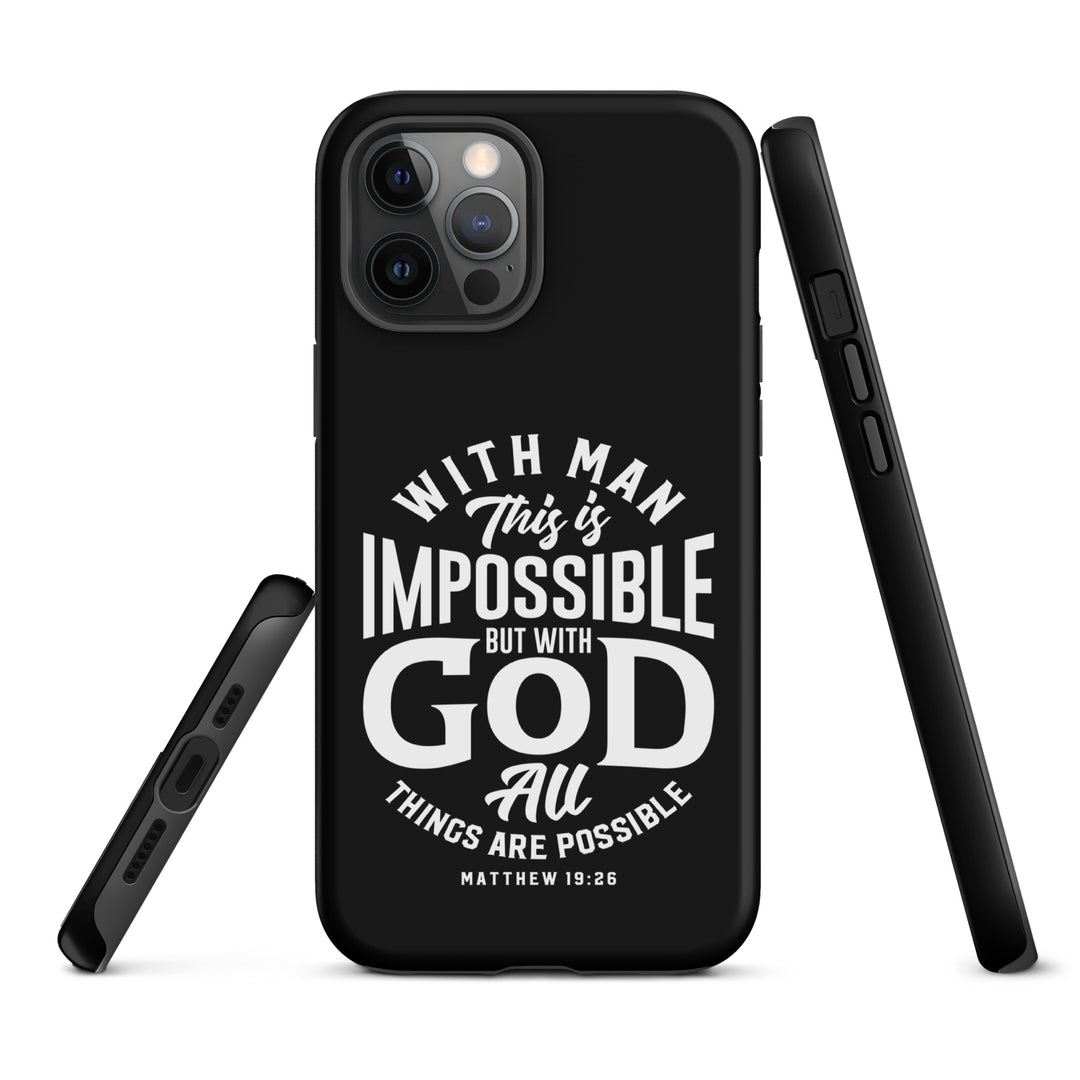 Christian Phone Case All Things Possible Black for iPhone® iPhone® Phone Cases   