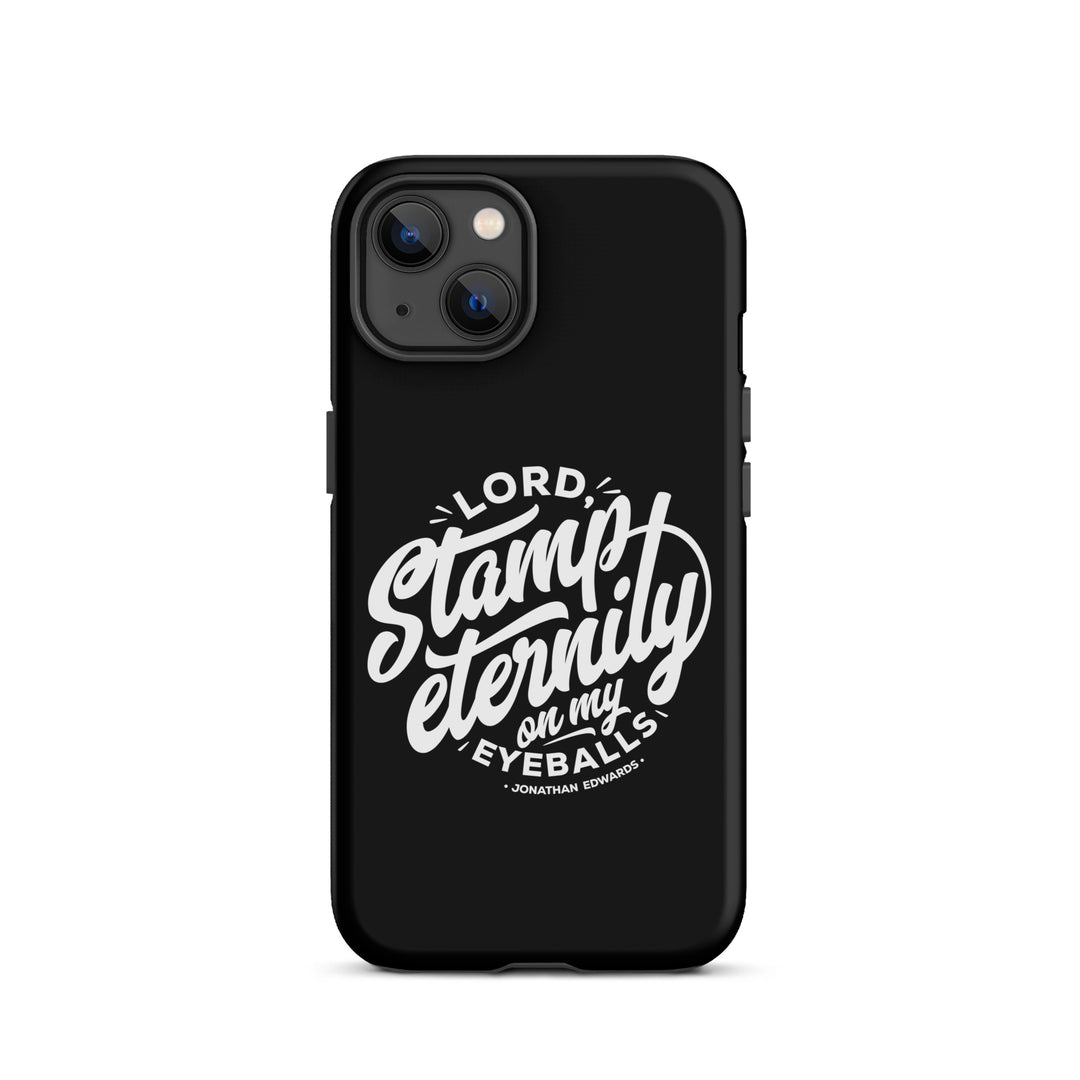 Christian Phone Case Jonathan Edwards Stamp Eternity Black for iPhone® iPhone® Phone Cases Matte iPhone 13
