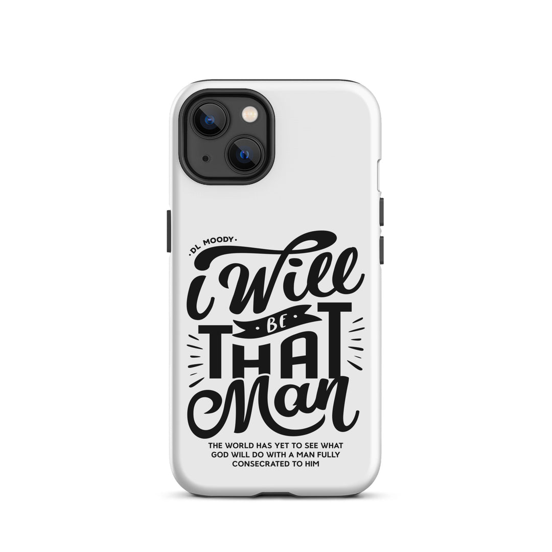 Christian Phone Case D.L. Moody's I Will Be That Man White for iPhone® iPhone® Phone Cases Matte iPhone 13