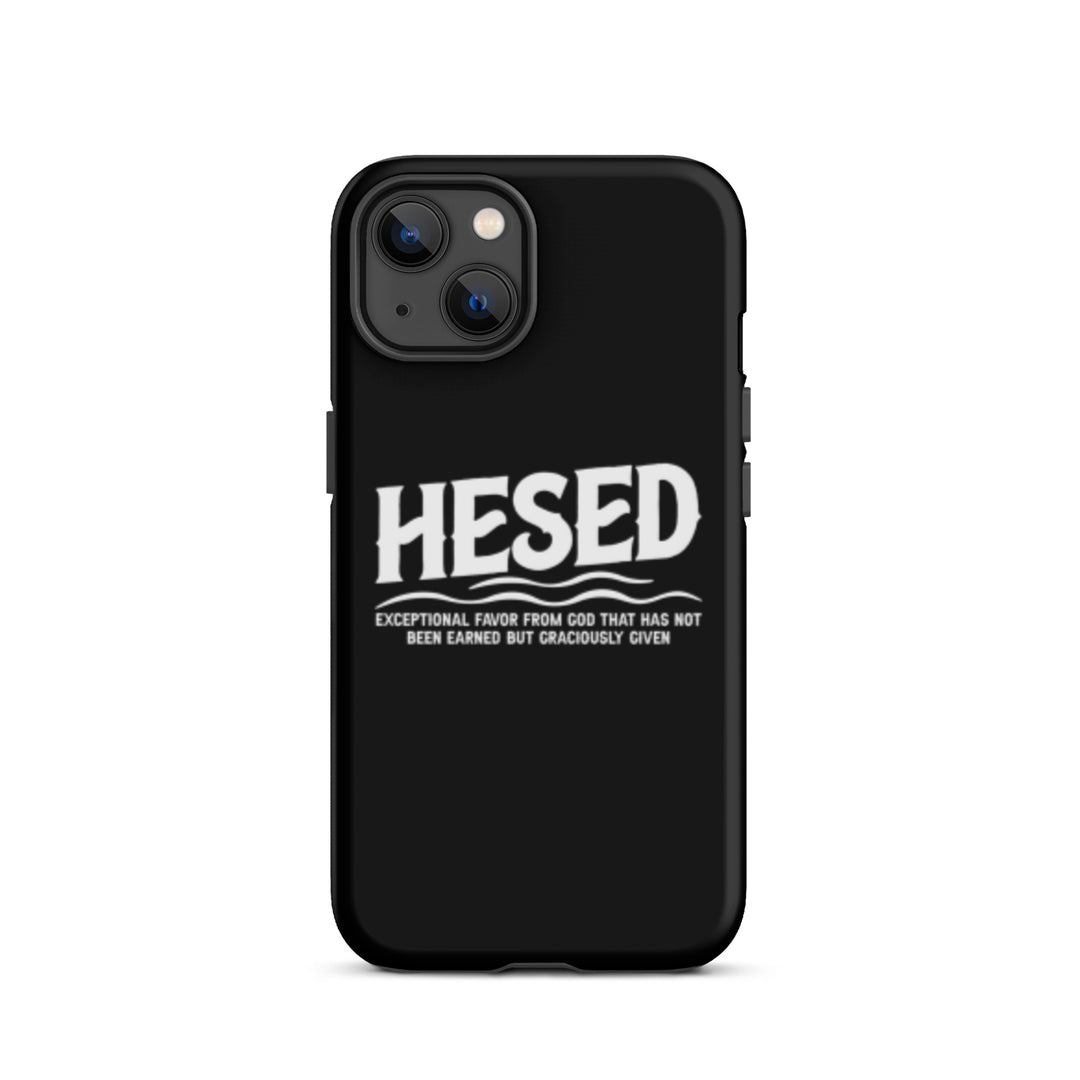 Christian Phone Case Hesed Exceptional Favor Black for iPhone® iPhone® Phone Cases Matte iPhone 13 