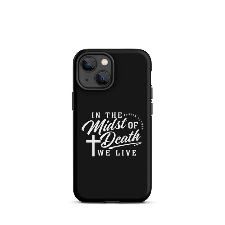 Christian Phone Case Martin Luther's Midst of Death Black for iPhone® iPhone® Phone Cases Matte iPhone 13 mini
