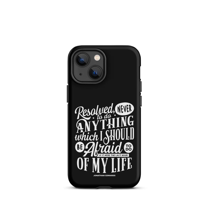 Christian Phone Case Jonathan Edwards Last Hour Black for iPhone® iPhone® Phone Cases Matte iPhone 13 mini