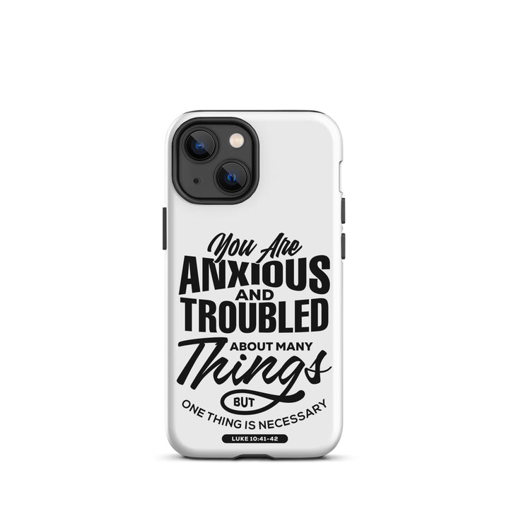 Christian Phone Case Anxious And Troubled White for iPhone® iPhone® Phone Cases Matte iPhone 13 mini 